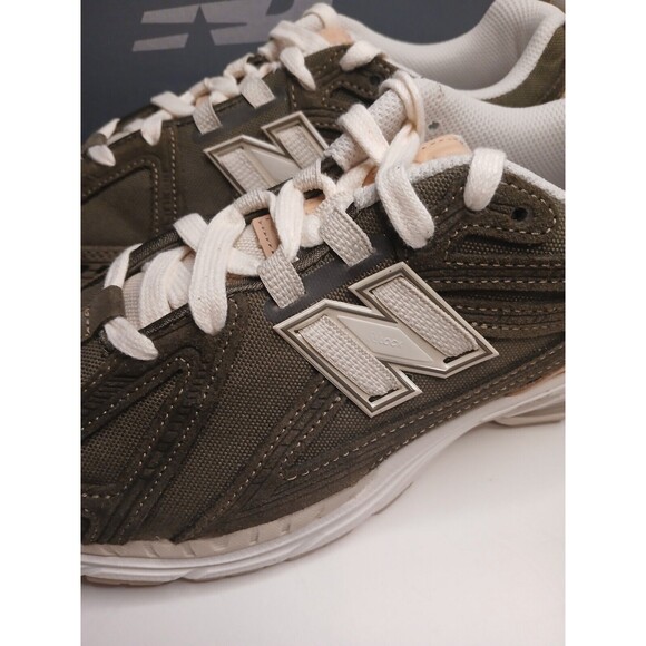 NIB New Balance Mens Sz 10 1906F Athletic Comfort Sneakers Green Beige Leather - Picture 5 of 16